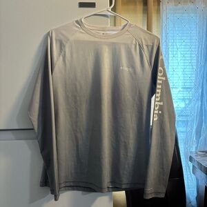 Columbia Men's Gray Long Sleeve Shirt